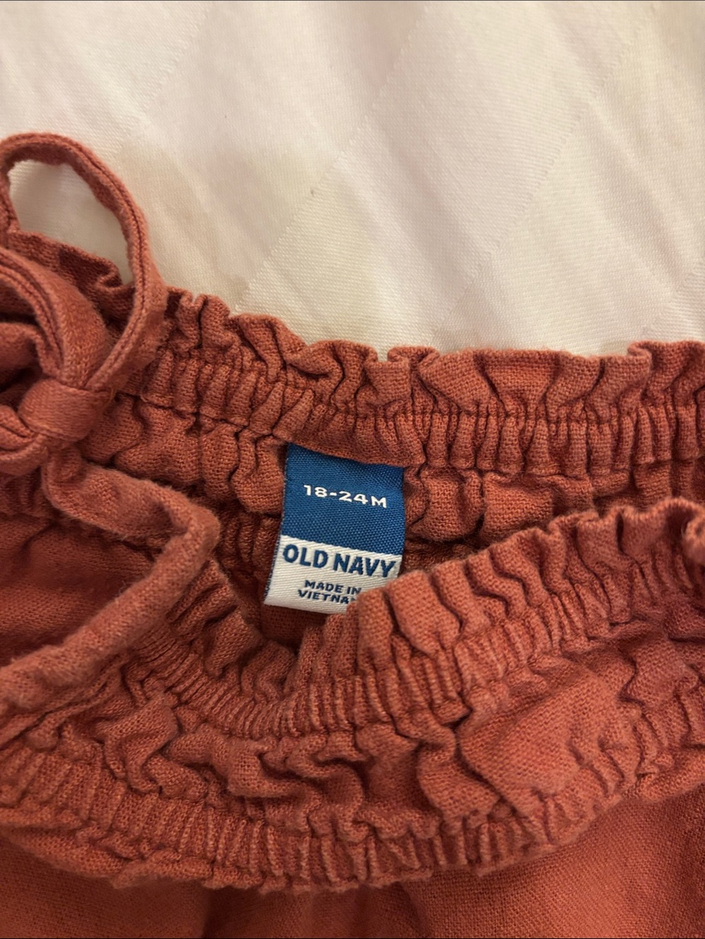 Old Navy Rust Brown Romper 18-24m - Picture 3 of 3